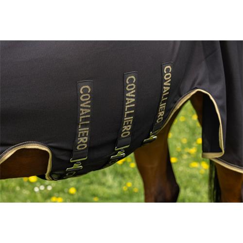 Síťovaná deka proti hmyzu s krkem Covalliero, SS 26, černá - vel. 125/175 cm Deka síťová s krkem Covalliero SS 26, černá, 125 cm