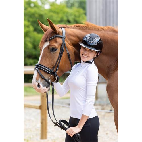 Jezdecká přilba Covalliero Elite Polo Gloss, černá - vel. 59-61 cm Přilba Covalliero Elite Polo Gloss, černá, vel. 59-61 cm