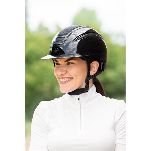 Jezdecká přilba Covalliero Elite Polo Gloss, černá - vel. 59-61 cm Přilba Covalliero Elite Polo Gloss, černá, vel. 59-61 cm