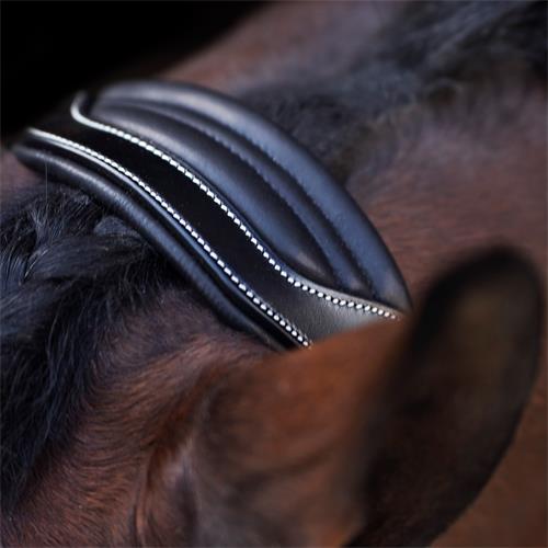 Kožená ohlávka HV Polo Legacy - černá, vel. Cob Ohlávka kožená HVP Legacy, černá, vel. Cob