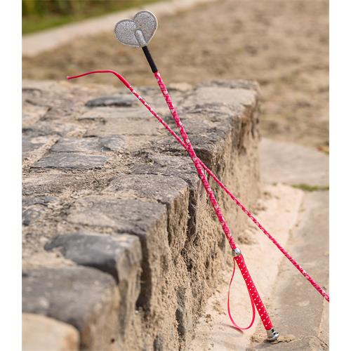 Dětský skokový bič Waldhausen Heart, růžový, 65 cm Dětský skokový bič Waldhausen Heart, růžový, 65 cm