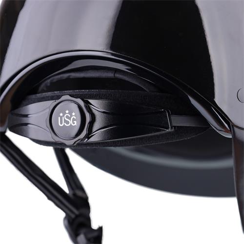 Jezdecká přilba USG Comfort Exquisit, černá - vel. M Přilba jezdecká USG Comfort Exquisit, černá, vel. M