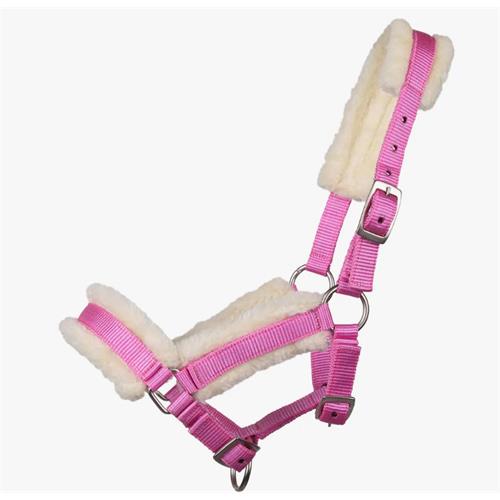 Hříběcí ohlávka QHP s beránkem, růžová, vel. 04 Hříběcí ohlávka QHP s beránkem, růžová, vel. 04