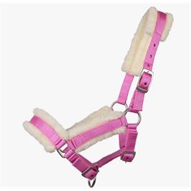 Hříběcí ohlávka QHP s beránkem, růžová, vel. 04