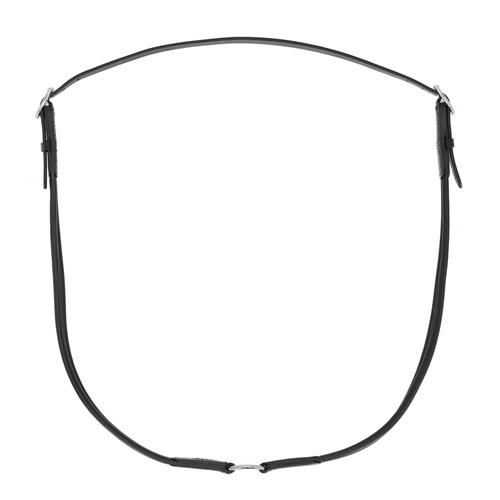 Kruh na krk QHP Liberta, kožený, černý Kruh na krk QHP Liberta, kožený, černý