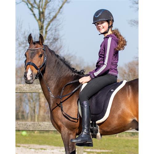 Kožená bezudidlová uzdečka QHP Sunna, černá - vel. Cob Uzdečka bezudidlová QHP Sunna, černá, vel. Cob