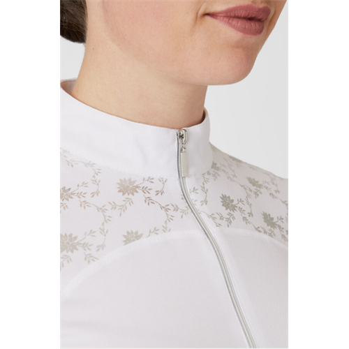 Dámské závodní triko Horze Kaitlin, bílé - vel. 38 Triko dámské Horze Kaitlin, bílé, vel. 38