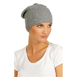 Čepice s kamínky Litex, šedá
