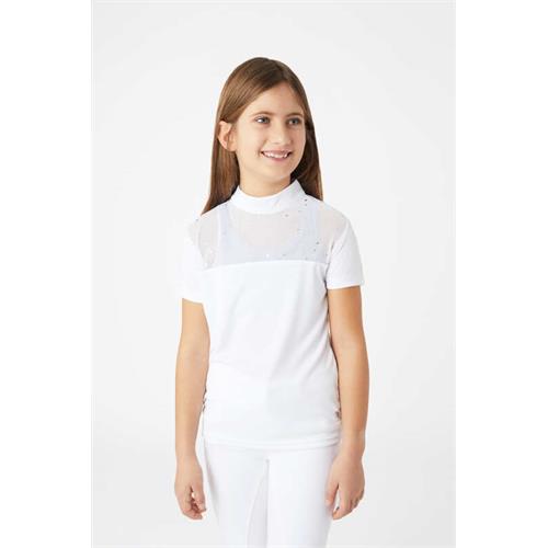 Dětské závodní triko Horze Kaya, SS 26, bílé - vel. 158/164 Dětské závodní triko Horze Kaya SS 26, bílé, 158/164