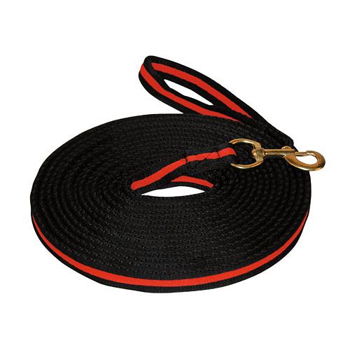 Měkká lonž Covalliero, 8 m - černo-červená Lonž měkká, černo-červená, 8m