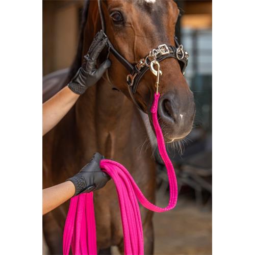 Kožený lonžovací obnosek Covalliero, černý - vel. Cob Obnosek lonžovací, kožený, , černý, vel. Cob