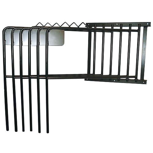 Držák na podsedlové dečky a deky, 6-ramenný, na zeď, černý Držák na podsedlové dečky a deky, 6-ramenný, na zeď, černý