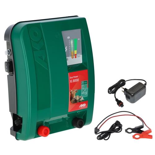 Zdroj pro elektrický ohradník AKO DUO-Power Xi 8000, kombinovaný, 8 J Zdroj pro elektrický ohradník AKO DUO-Power Xi 8000, kombinovaný, 8 J
