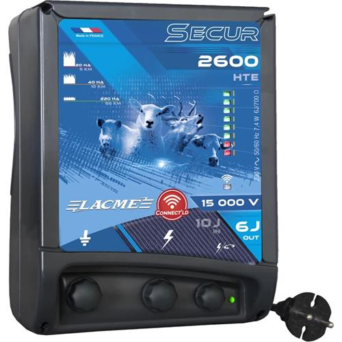 Zdroj pro elektrický ohradník LACME SECUR 2600 HTE Connect'LD, síťový, 6 J Zdroj pro elektrický ohradník LACME SECUR 2600 HTE Connect'LD, síťový, 6 J