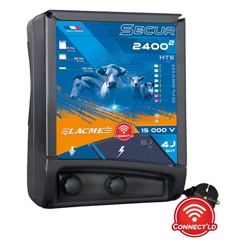 Zdroj pro elektrický ohradník LACME SECUR 2400 HTE, Connect'LD, síťový, 4 J Zdroj pro elektrický ohradník LACME SECUR 2400 HTE, Connect'LD, síťový, 4 J