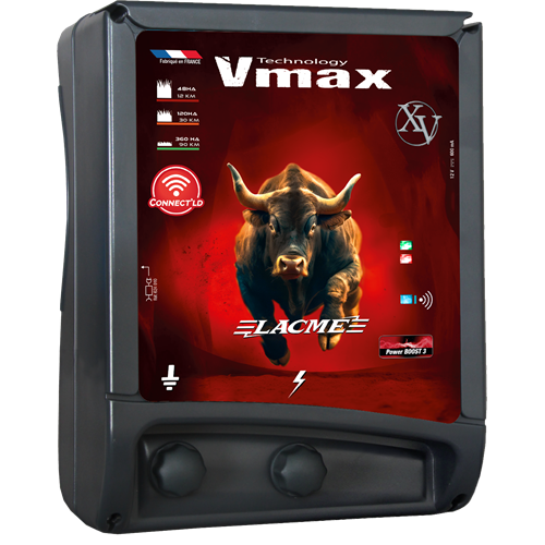 Zdroj pro elektrický ohradník LACME VMAX XV, Connect'LD, kombinovaný, 5 J Zdroj pro elektrický ohradník LACME VMAX XV, Connect'LD, kombinovaný, 5 J