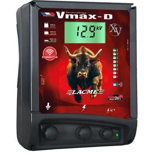 Zdroj pro elektrický ohradník LACME VMAX XV-D, Connect'LD, kombinovaný, 5 J Zdroj pro elektrický ohradník LACME VMAX XV-D, Connect'LD, kombinovaný, 5 J