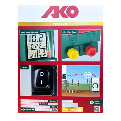 Zdroj pro elektrický ohradník AKO Digital NDi 12000 smart, síťový 12 J Zdroj pro elektrický ohradník AKO AKO Digital NDi 12000 smart, síťový 12 J