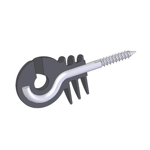 Izolátor pro elektrické ohradníky ECONOMY DS s průchozím vrutem 5 mm - jednotlivé ks Izolátor pro elektrické ohradníky AKO 131 DS s průchozím vrutem 5 mm