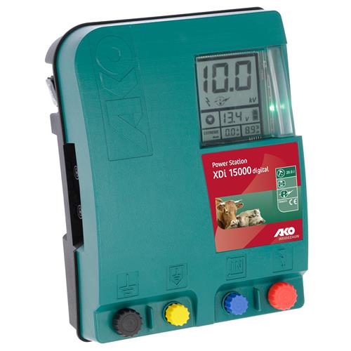 Zdroj pro elektrický ohradník AKO Power Station XDi 15000 digital, kombinovaný, 15 J Zdroj pro elektrický ohradník AKO Power Station XDi 15000 digital, síťový, 15 J