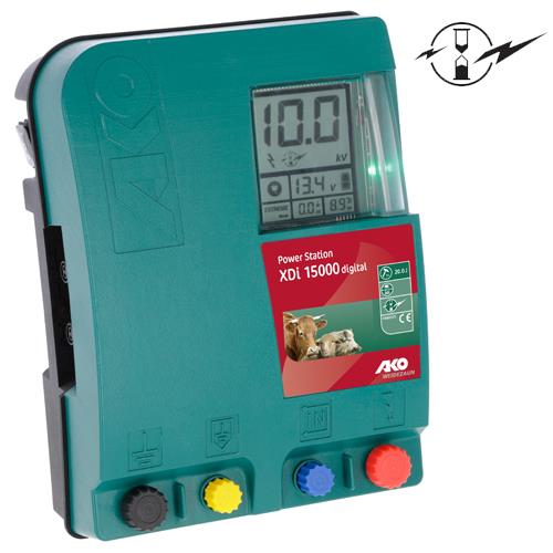 Zdroj pro elektrický ohradník AKO Power Station XDi 15000 digital, kombinovaný, 15 J Zdroj pro elektrický ohradník AKO Power Station XDi 15000 digital, kombinovaný, 15 J