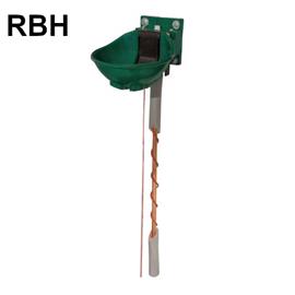 Vyhřívaná misková napáječka s jazykem SB 2 RBH, plastová, 24 V