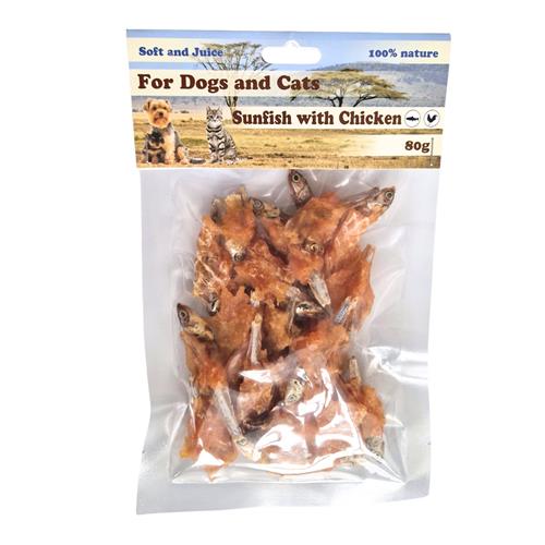 Rybičky omotané kuřecím masem 80 g Rybičky omotané kuřecím masem 80 g