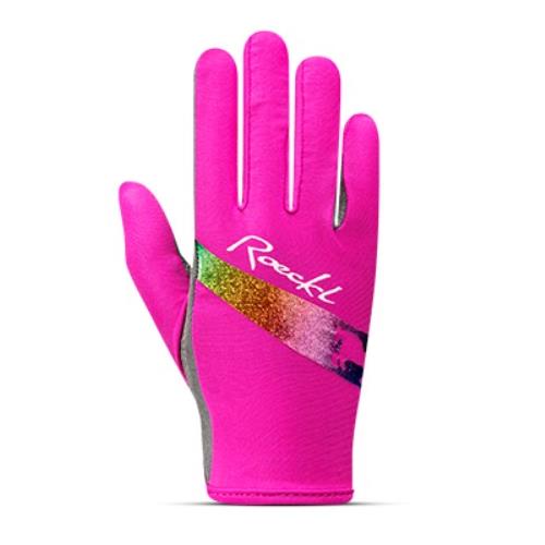 Dětské jezdecké rukavice Roeckl Kapriole, růžové - vel. 6 Dětské jezdecké rukavice Roeckl Kapriole, růžové, vel. 6