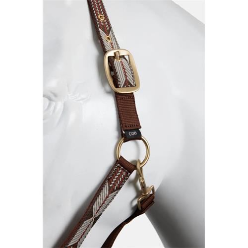 Westernová ohlávka Horze Dakota, SS 26, hnědá - vel. Pony Westernová ohlávka Horze Dakota SS 26, hnědá, vel. Pony