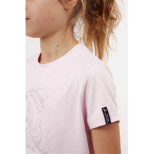Dětské triko Horze Wilda, SS 26, růžové - vel. 146/152 Dětské triko Horze Wilda SS 26, růžové, 146/152