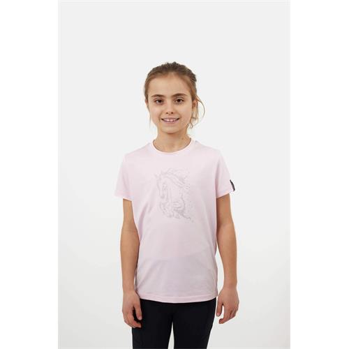 Dětské triko Horze Wilda, SS 26, růžové - vel. 158/164 Dětské triko Horze Wilda SS 26, růžové, 158/164