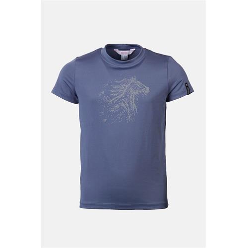 Dětské triko Horze Wilda, SS 26, modré - vel. 146/152 Dětské triko Horze Wilda SS 26, modré, 146/152