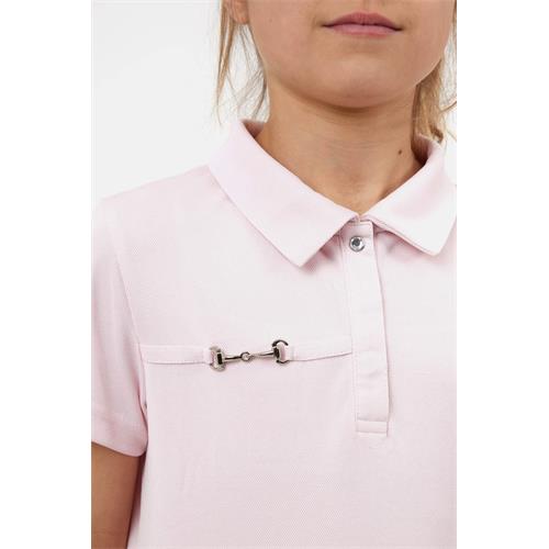 Dětské triko Horze Denise Polo, SS 26, růžové - vel. 146/152 Dětské triko Horze Denise Polo SS 26, růžové, 146/152