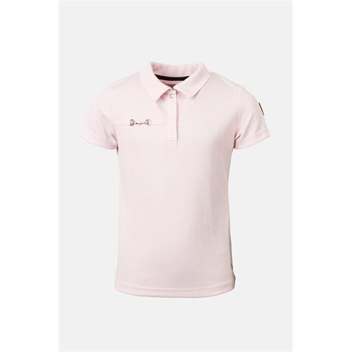 Dětské triko Horze Denise Polo, SS 26, růžové - vel. 146/152 Dětské triko Horze Denise Polo SS 26, růžové, 146/152