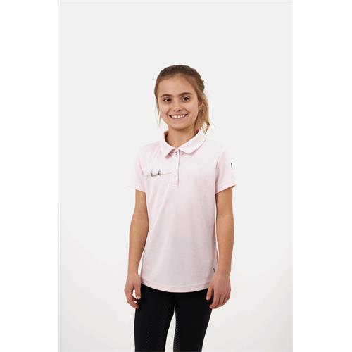 Dětské triko Horze Denise Polo, SS 26, růžové - vel. 146/152 Dětské triko Horze Denise Polo SS 26, růžové, 146/152