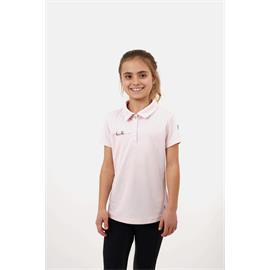 Dětské triko Horze Denise Polo, SS 26, růžové