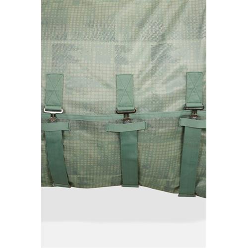 Deka proti hmyzu Horze Defender SS 26, s krkem, zelená - vel. 135/185 cm Deka síťovaná Horze Defender s krkem, SS 26, zelená, 135 cm