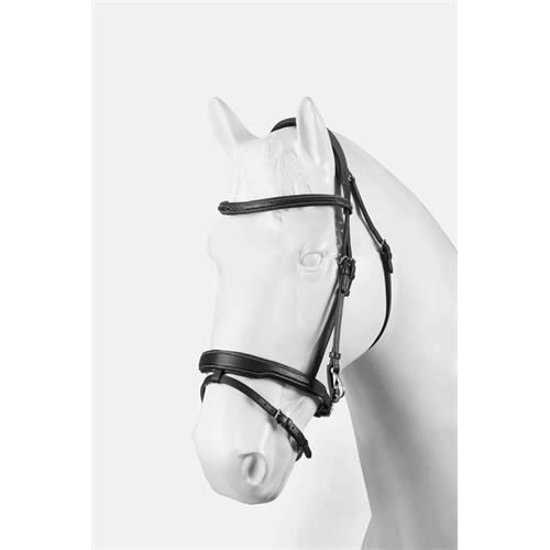 Kožená uzdečka Horze Deauville, SS 26, černá - vel. Cob Uzdečka Horze Deauville SS 26, černá, Cob