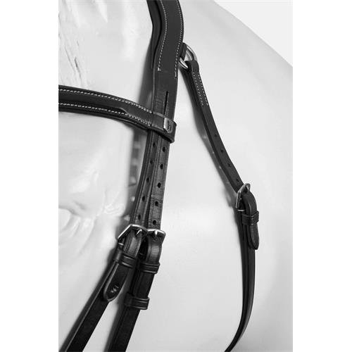 Kožená uzdečka Horze Deauville, SS 26, černá - vel. Full Uzdečka Horze Deauville SS 26, černá, Full