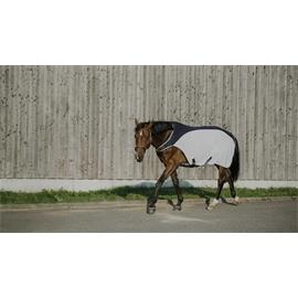 Síťovaná deka Equitheme Walker, SS 26, modro-bílá