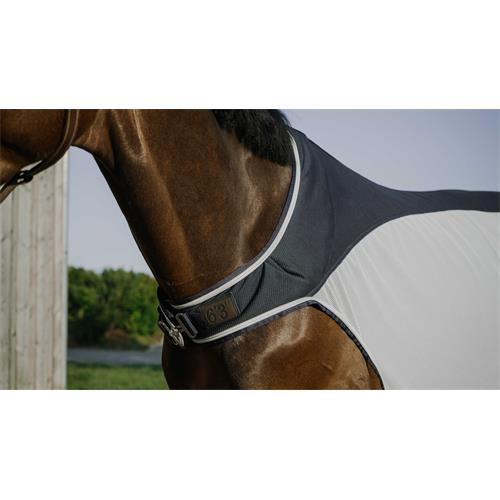 Síťovaná deka Equitheme Walker, SS 26, modro-bílá - vel. 155 cm Deka síťovaná Equithéme Walker SS 26, modro-bílá, vel. 155 cm