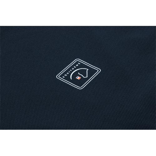 Pánské závodní triko Equitheme Polo Victor, SS 26, modré - vel. L Pánské triko Equithéme Polo Victor SS 26, modré, vel. L
