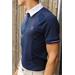 Pánské závodní triko Equitheme Polo Victor, SS 26, modré - vel. 2XL Pánské triko Equithéme Polo Victor SS 26, modré, vel. 2XL
