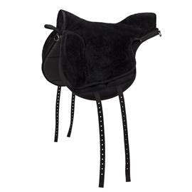 Jezdecký pad QHP Soft, s beránkem, černý, vel. Full