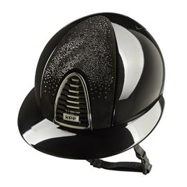 Jezdecká přilba KEP Cromo 2.0 Polish Nebula Polo, černá, M