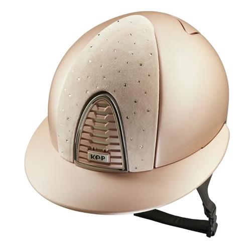 Jezdecká přilba KEP Cromo 2.0 Goccia Textile Polo, růžová, M Jezdecká přilba KEP Cromo 2.0 Goccia Textile Polo, růžová, M