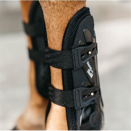 Přední chrániče Kentucky Bamboo Elastic, černé - vel. M Chrániče přední Kentucky Bamboo Elastic, černé, vel. M