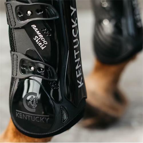 Přední chrániče Kentucky Bamboo Elastic, černé - vel. L Chrániče přední Kentucky Bamboo Elastic, černé, vel. L