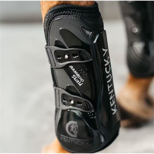 Přední chrániče Kentucky Bamboo Elastic, černé - vel. L Chrániče přední Kentucky Bamboo Elastic, černé, vel. L