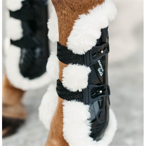 Přední chrániče Kentucky Bamboo Elastic s beránkem, černé, vel. L Přední chrániče Kentucky Bamboo Elastic s beránkem, černé, vel. L